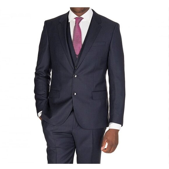 Boss Hugo Boss Huge4/Genius3 Wool slim sport coat, textured gray, Size 40R - Picture 2 of 16